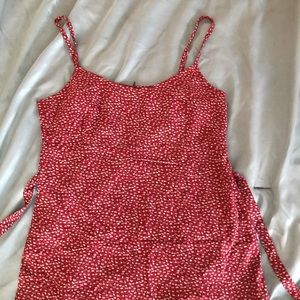 Brandy Melville red floral dress